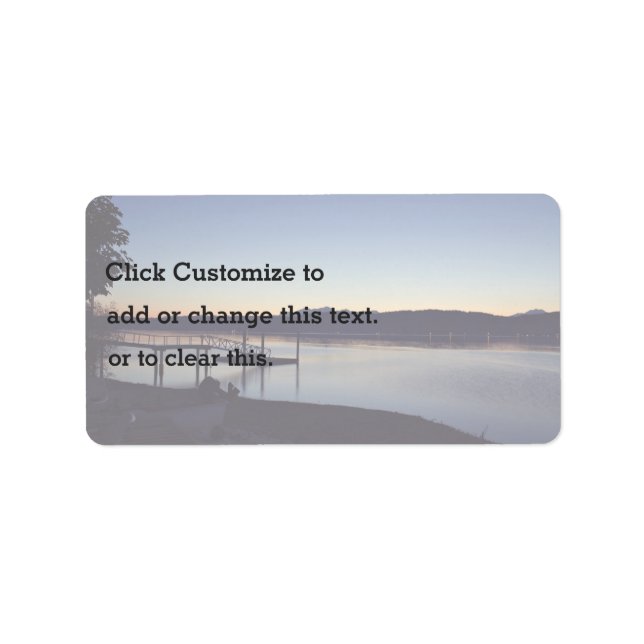 Etiqueta No lago à noite (Frente)