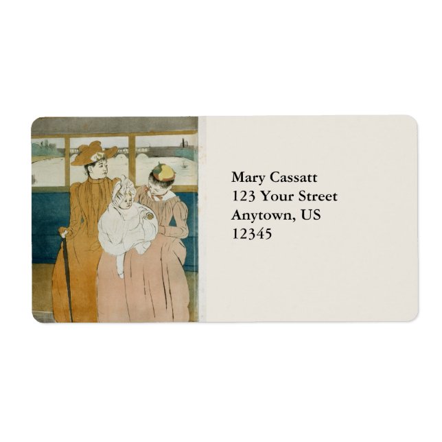 Etiqueta No Omnibus por Mary Cassatt (Frente)