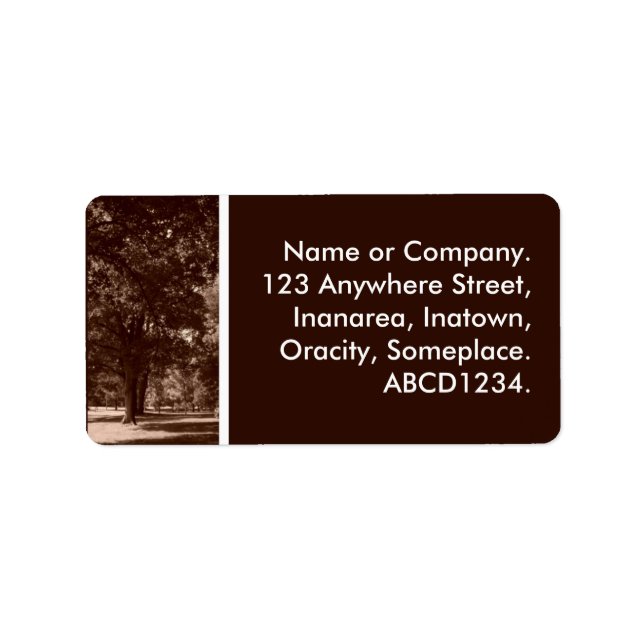 Etiqueta No Parque (Frente)