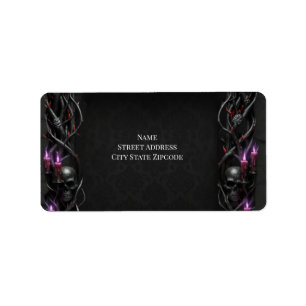Etiqueta Noite Eterna Casamento Gótico de Vampiro Romance S