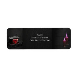 Etiqueta Noite Eterna Casamento Gótico de Vampiro Romance S