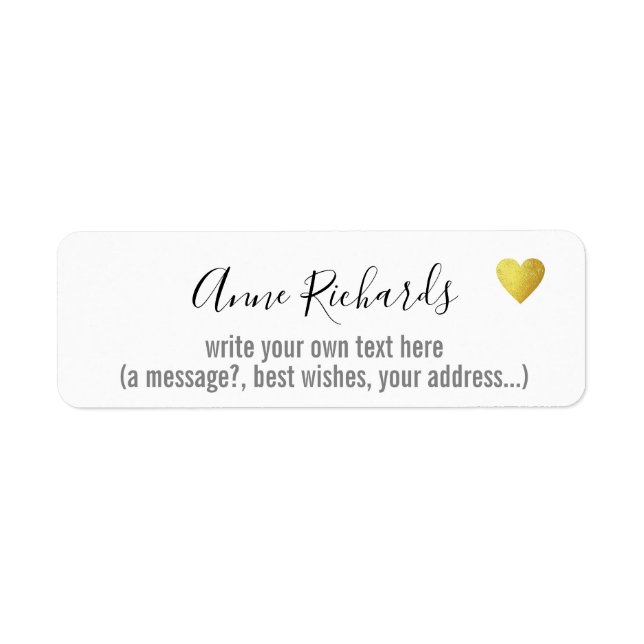 Etiqueta nome/assinatura manuscrito com texto personalizado (Frente)