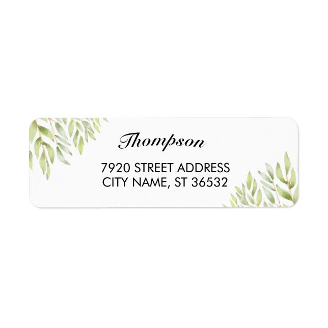 Etiqueta Nome da família Botânico (Frente)