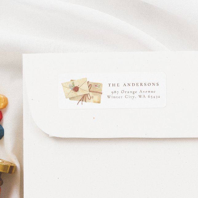 Etiqueta Nome da Família de Feriados de Natal desenhados à  (Criador carregado)