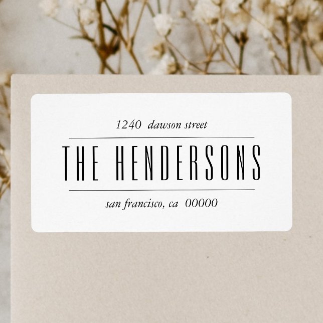 Etiqueta Nome da Família de Script Bold Moderno (Criador carregado)