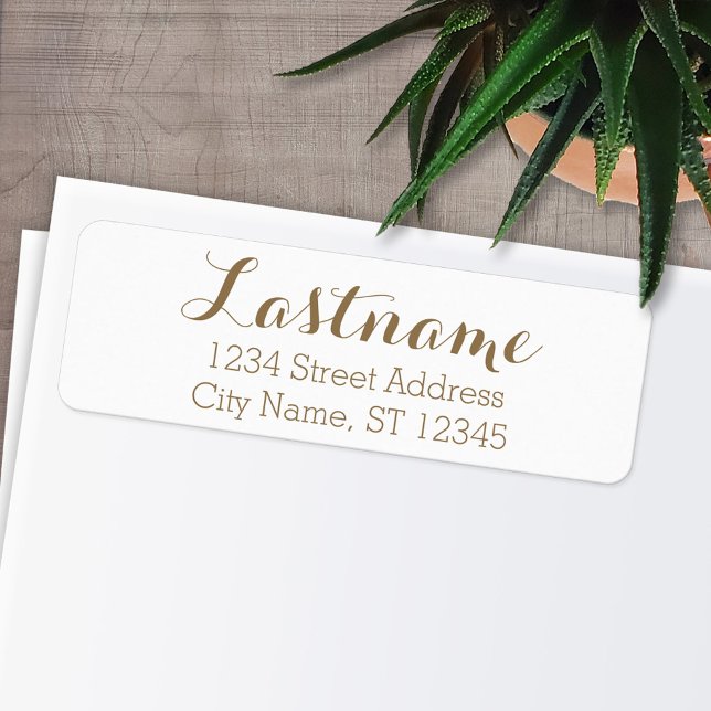 Etiqueta Nome da família personalizada e endereço de devolu (Personalized Return Address Labels)