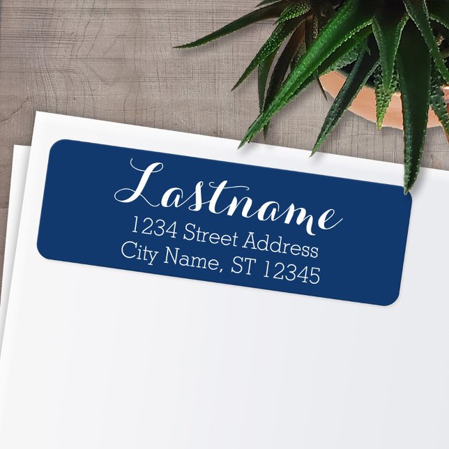 Etiqueta Nome da família personalizada Endereço de devoluçã (Personalized Return Address Labels)