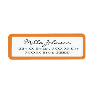 Etiqueta nome do script com borda cor de laranja