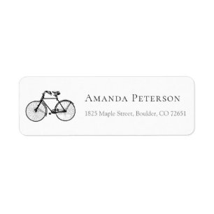 Etiqueta Nome e endereço do modo Bicycle