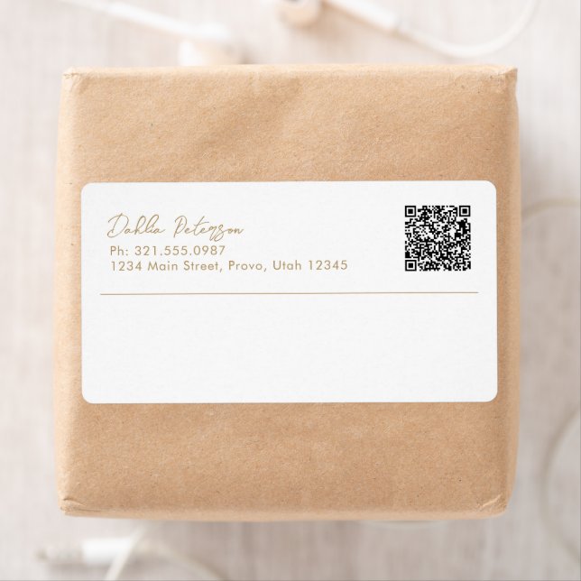 Etiqueta Nome Elegante Simples Moderno (Insitu)