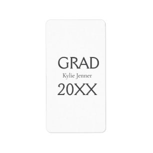 Etiqueta Nome em letra negrito Grad ano de graduação 20XX s