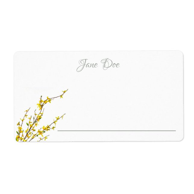 Etiqueta Nome Personalizado Autografado pelo Autor (Frente)