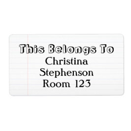 Etiqueta Nome Personalizado Grande Cartaz/Escola