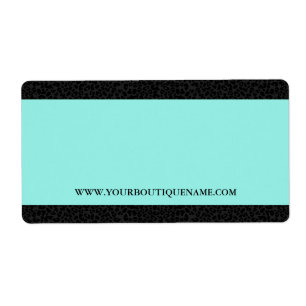 Etiqueta Nome preto elegante da listra e do Web site do