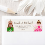 Etiqueta Nosso Primeiro Fada de Fada da Princesa Nutcracker<br><div class="desc">A primeira etiqueta de endereço de fada da Princesa Princesa Princesa de Natal</div>