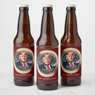 Etiqueta Novelty Beer da Campanha Trump 2024