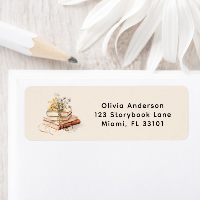 Etiqueta Novo Capítulo Começa Endereço de Devolução de Chuv (Insitu)