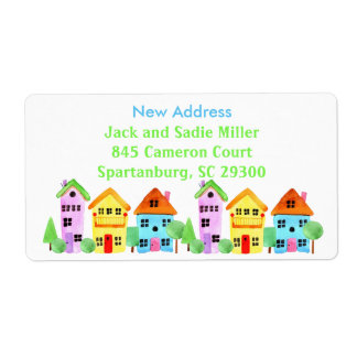 Etiqueta Novo endereço para o setor da habitação