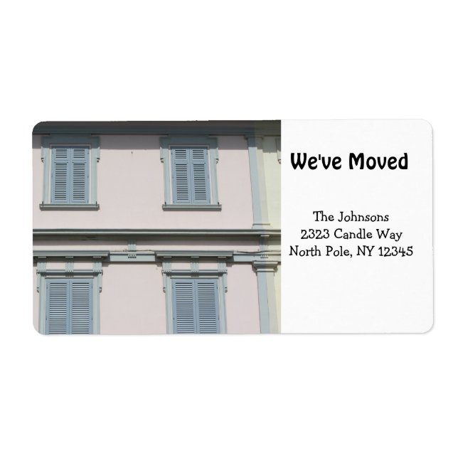 Etiqueta Novo endereço residencial (Frente)