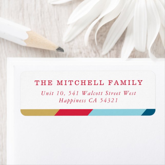 Etiqueta NÚCLEO vermelho geométrico mínimo do SENDER (Insitu)