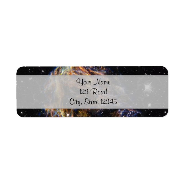 Etiqueta Nuvem de Resíduos Estelares do Indigo (Frente)