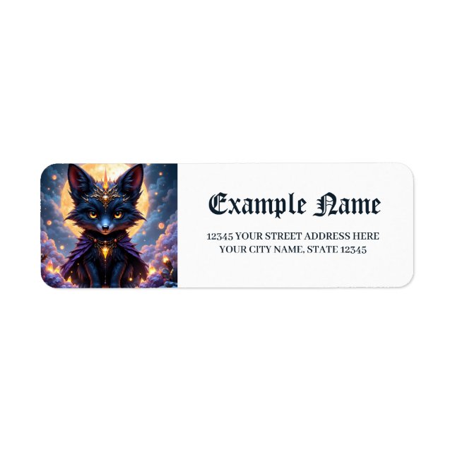 Etiqueta Nyx – Guardião do Luar. (Frente)