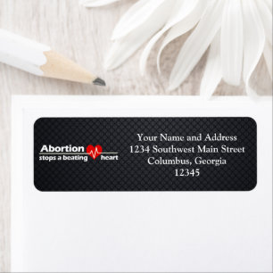Etiqueta O aborto para um coração batendo, Pro-Vida