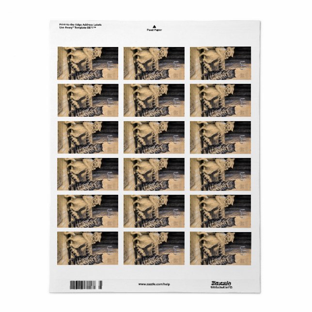 Etiqueta O avanço de Louis Wain (Toda a folha)