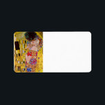 Etiqueta O Beijo de Gustav Klimt<br><div class="desc">Esta pintura intitulada The Kiss é feita pelo famoso artista, Gustav Klimt. Sobre Gustav Klimt Gustav Klimt foi um pintor simbolista austríaco e um dos membros mais proeminentes do movimento Secessão de Viena. Tornou-se um dos membros fundadores e presidente da Sezessão Wiener em 1897 e do periódico do grupo Ver...</div>