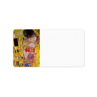 Etiqueta O Beijo de Gustav Klimt