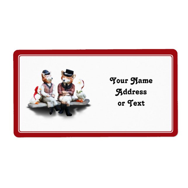 Etiqueta O Casal Foxy (Frente)