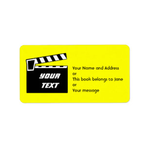 Etiqueta O conselho de Clapperboard da ardósia do filme
