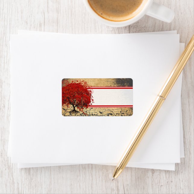 Etiqueta O coração lunático bonito folheou pontos (Insitu)