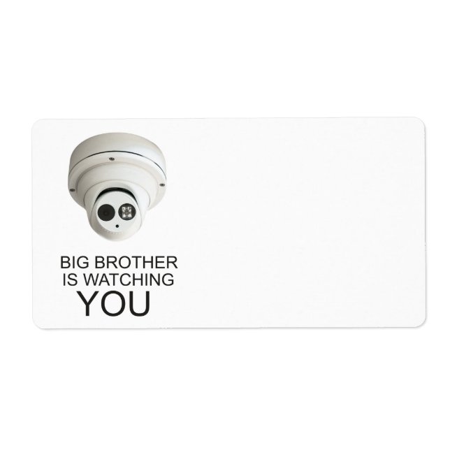 Etiqueta O irmão mais velho está te vigiando (Frente)
