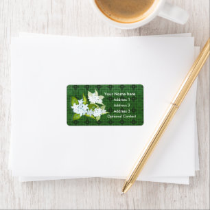 Etiqueta O jasmim floresce customizável