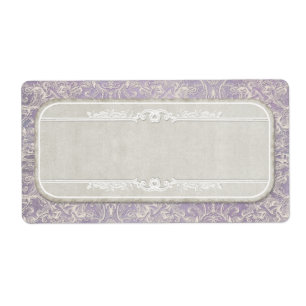 Etiqueta O laço francês da regência do vintage do Lilac
