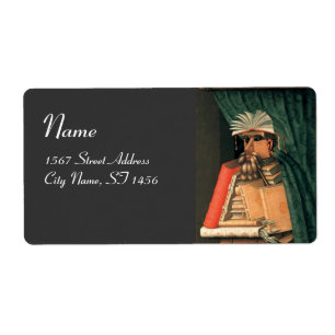 Etiqueta O MONOGRAMA do BIBLIOTECÁRIO, cinzento