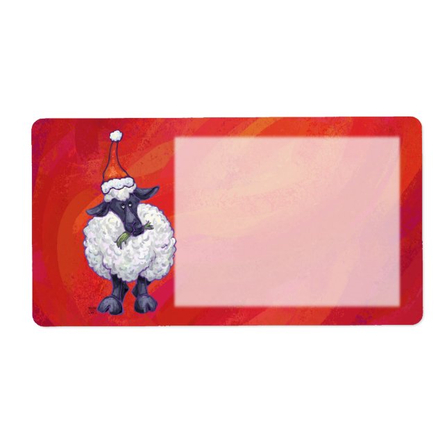 Etiqueta O Natal Em Vermelho (Frente)