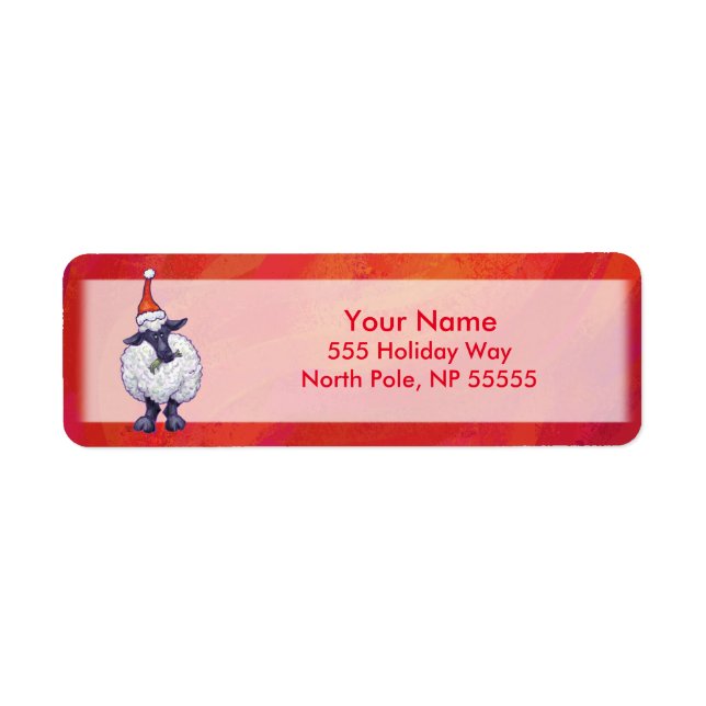 Etiqueta O Natal Em Vermelho (Frente)