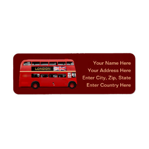Etiqueta O ônibus do vermelho de Londres