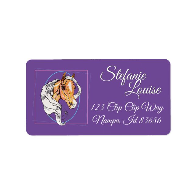 Etiqueta O Palomino (roxo) (Frente)