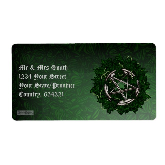 Etiqueta O Pentáculo e a Ivy (Frente)