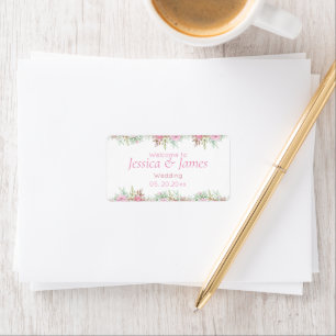 Etiqueta O Planejador De Casamento, Elegante Floral Sofisti