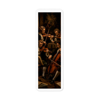 Etiqueta O Quarteto de Cordas Clássico - Pintura a Óleo Vin