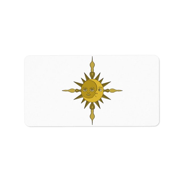 Etiqueta O Sol e a Lua (Frente)