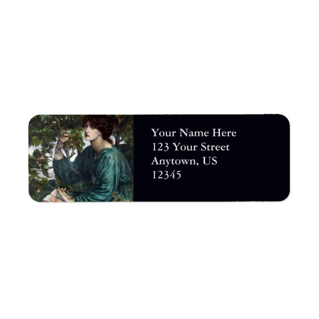 Etiqueta O Sonho do Dia de Dante Gabriel Rossetti (Frente)