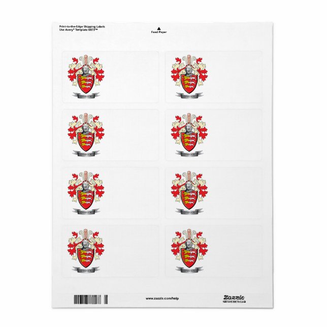 Etiqueta O'Brien Casaco de Armas (Toda a folha)