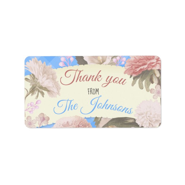 Etiqueta Obrigado (Frente)