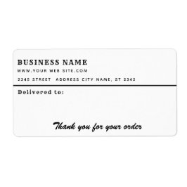 Etiqueta Obrigado de script minimalista para você trocar a 