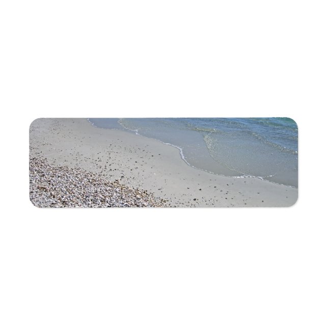 Etiqueta Ocean Beach e Shells (Frente)